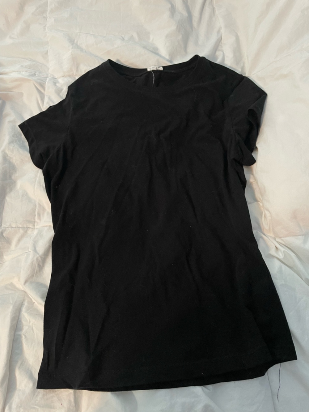 Garage Black Tee with White Tag